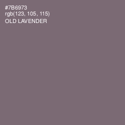 #7B6973 - Old Lavender Color Image